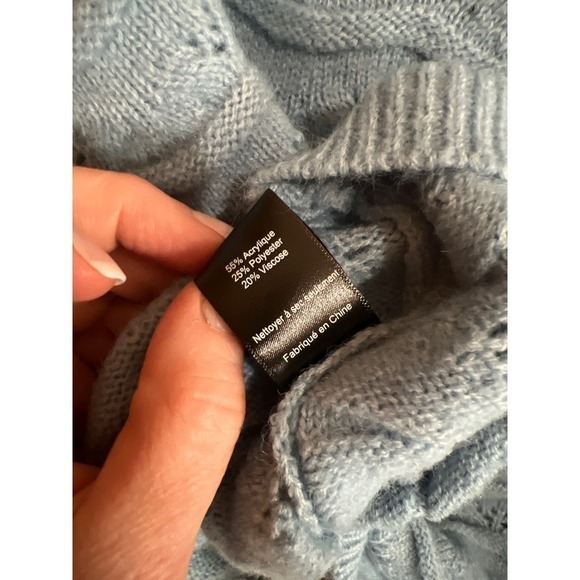 Altar’s state blue cropped sweater women’s L - Picture 9 of 11